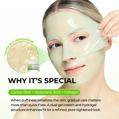 CACTOX De-Puffing Pore Tox Gel Mask 4EA